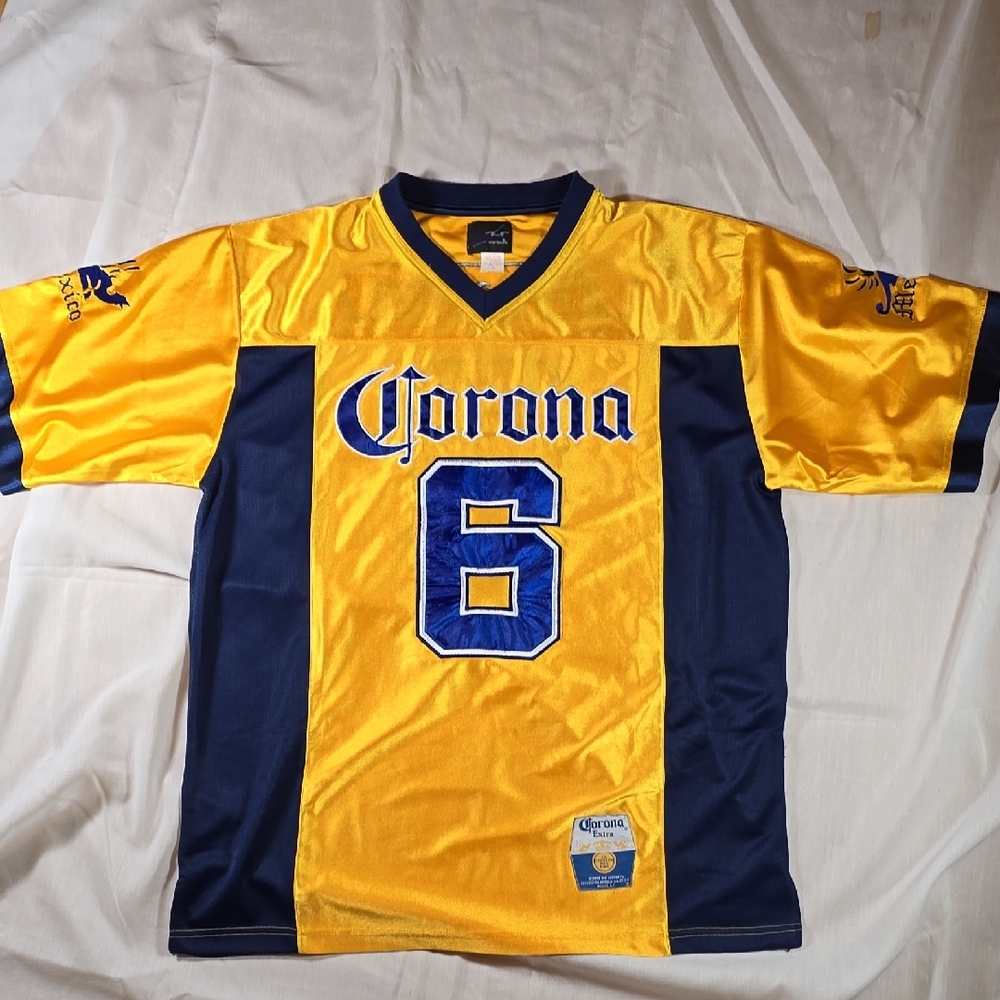 Corona Yellow and Blue Jersey